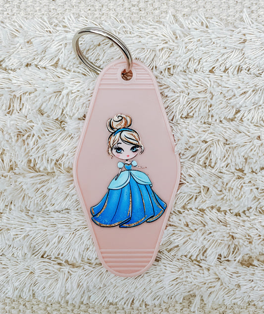 Glass Slipper Motel Keychain