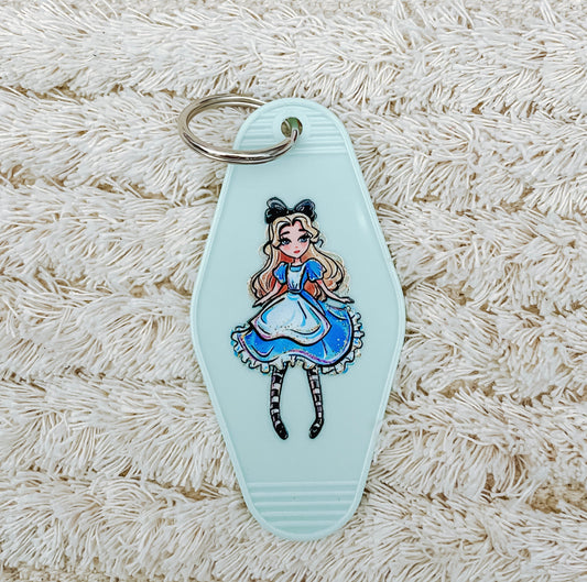 Wonderland Motel Keychain