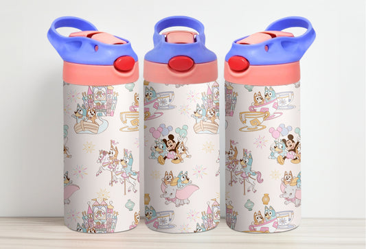 Dog Sisters in the Park Water Bottle