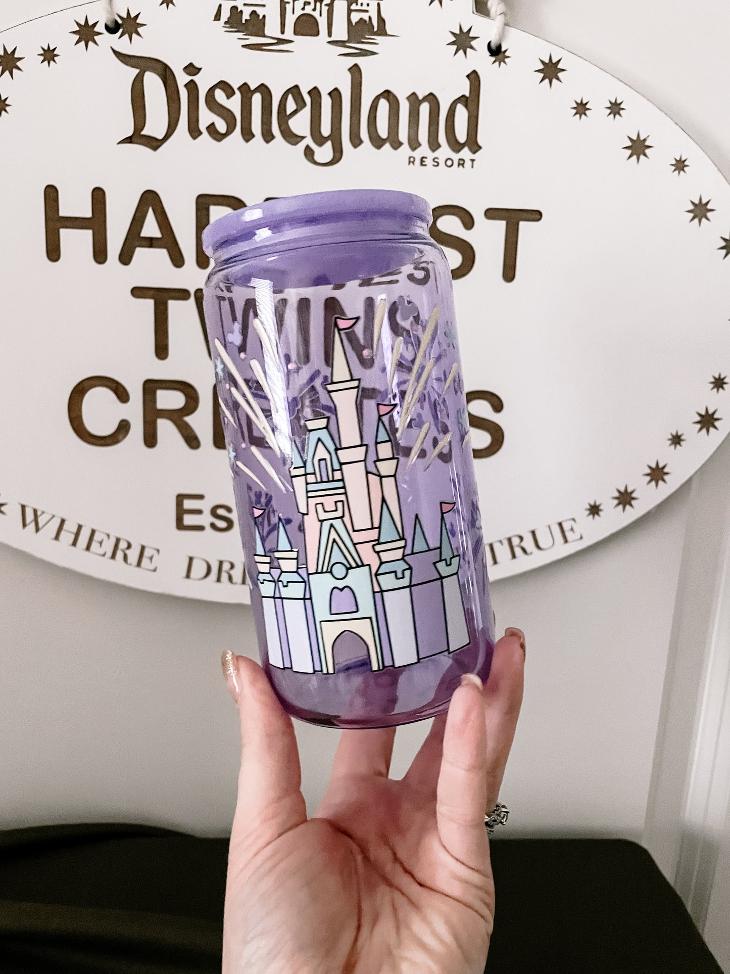 Pastel Castle Glass Can