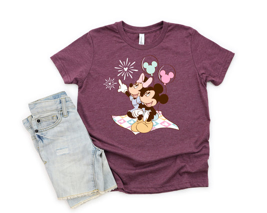 Mouse Fireworks Toddler and Youth T Shirt